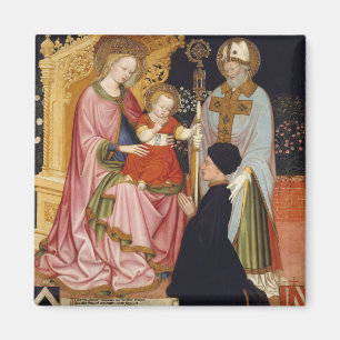 Imán Madonna y niño con el donante