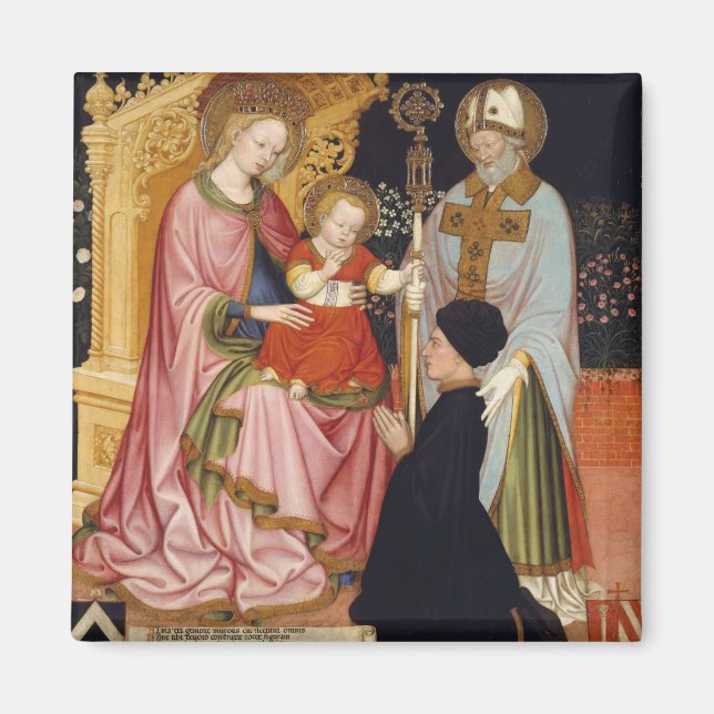 Imán Madonna y niño con el donante (Frente)