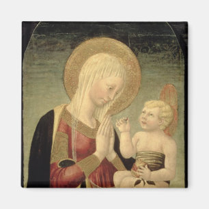 Imán Madonna y niño con la granada