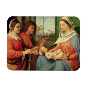 Imán Madonna y niño con los santos 2