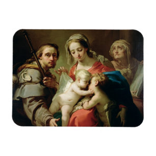 Imán Madonna y niño con los santos Juan, Ana y Rocco