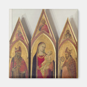 Imán Madonna y niño con los SS. Nicholas y Proculus,