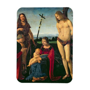 Imán Madonna y niño con los SS. San Juan Bautista y SE