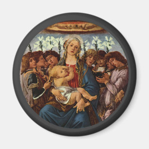 Imán Madonna y niño con ocho ángulos de Botticelli