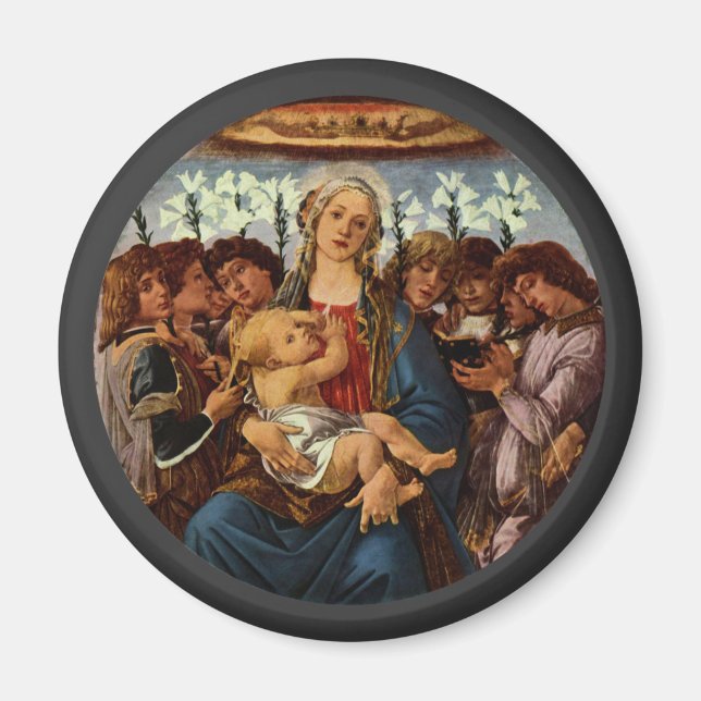 Imán Madonna y niño con ocho ángulos de Botticelli (Frente)