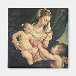 Imán Madonna y niño con San Juan, c.1570 (aceite