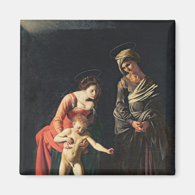 Imán Madonna y niño con serpiente, 1605 (Frente)