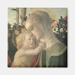 Imán Madonna y niño con St. John el Bautista, detai