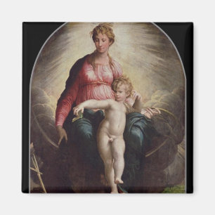 Imán Madonna y niño con St. John y St Jerome, 15