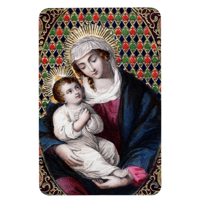 Imán Madonna y niño (DPT 001) (Vertical)