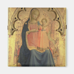 Imán Madonna y niño, el panel central de un tríptico
