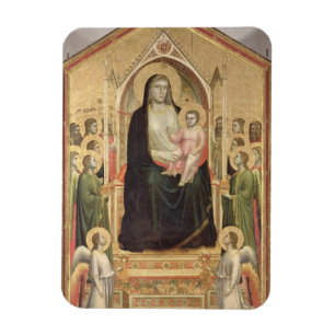Imán Madonna y niño Enthroned, c.1300-03 (PRE-restor