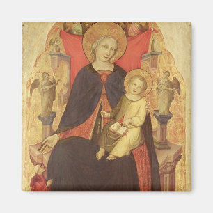 Imán Madonna y niño Enthroned con Vulciano dispensador