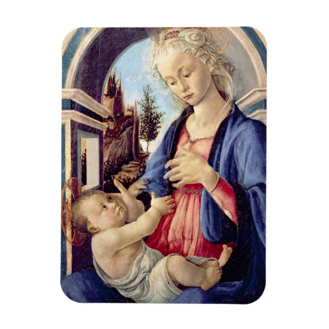 Imán Madonna y niño (panel) 2 (Vertical)