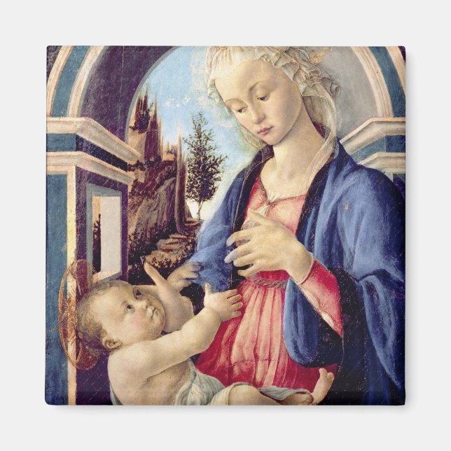 Imán Madonna y niño (panel) 2 (Frente)