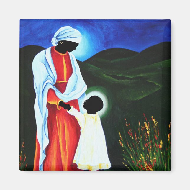 Imán Madonna y niño - Primeros pasos 2008 (Frente)