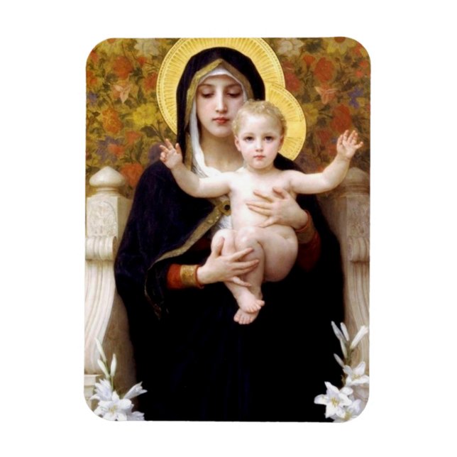Imán Madonna y niño - Religioso (Vertical)