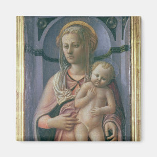 Imán Madonna y niño (tempera en el panel)