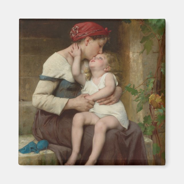 Imán Madre amorosa con su hijo adorable (Perrault) (Frente)