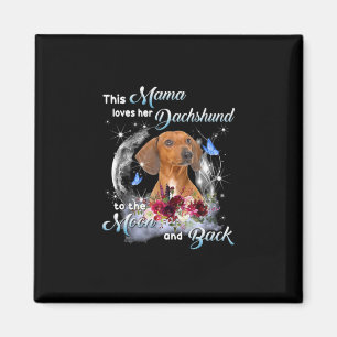 Imán Madre Arte Dachshund Mamá Cumpleaños