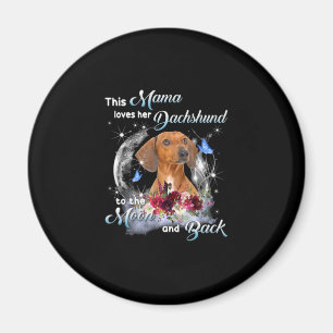 Imán Madre Arte Dachshund Mamá Cumpleaños