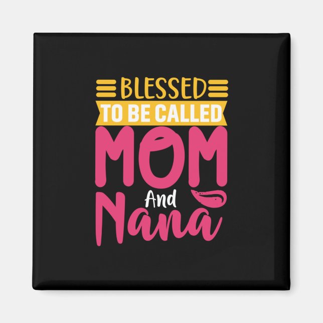 Imán Madre Arte Mamá Y Nana (Frente)