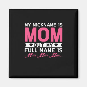 Imán Madre Arte Mi Apodo Es Mamá