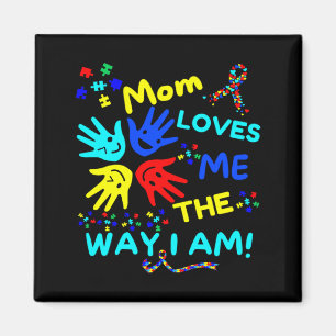 Imán Madre con conciencia del autismo me ama tal como s