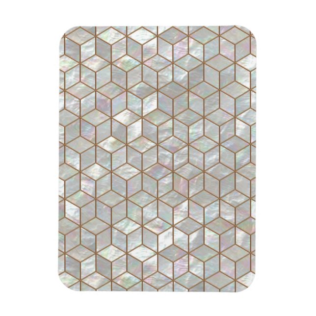 Imán Madre De Azulejos De Perla (Vertical)