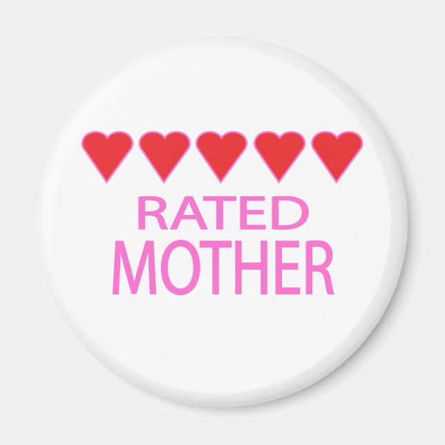 Imán Madre de cinco corazones (Frente)