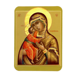 Imán Madre de dios Feodorovskaya--Imán del icono
