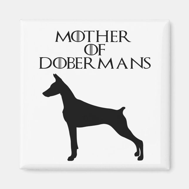 Imán Madre de Doberman (Frente)