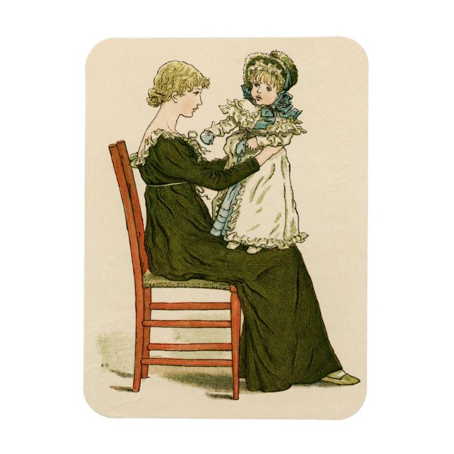 Imán Madre de Greenaway, bebé victoriana (Vertical)