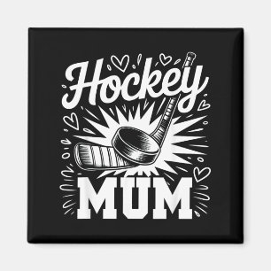 Imán Madre de Hockey Corazón Familia Día de las Madres