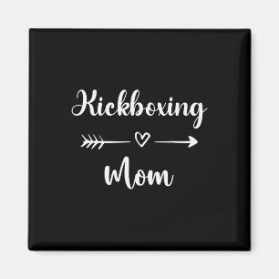 Imán Madre de kickboxing Mujer amante del deporte de ki