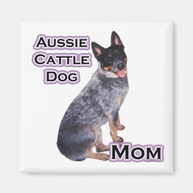 Imán Madre de perro de ganado australiano 4 - Magnet (Frente)