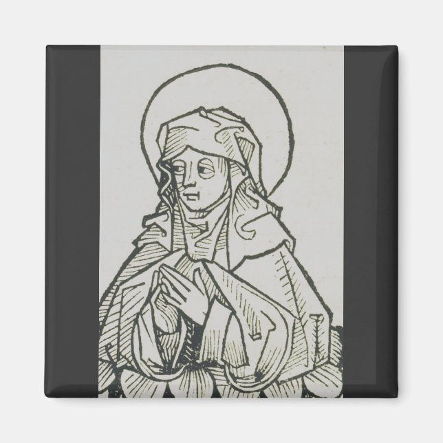 Imán Madre de Santa Mónica de Agustín de Hippo (Frente)