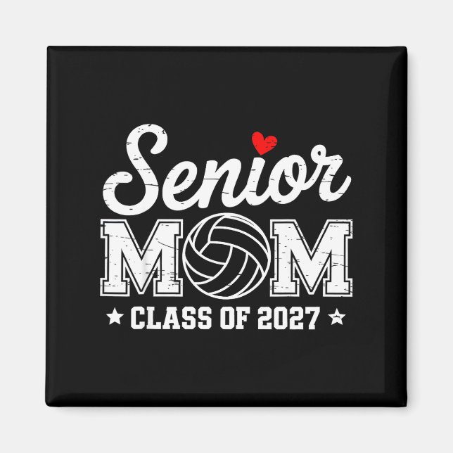 Imán Madre de voleibol de último año clase de graduació (Frente)