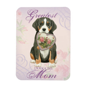 Imán Madre del corazón del perro de la montaña suiza