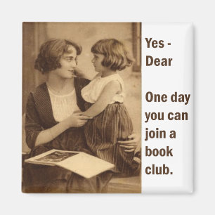 Imán madre e hija del club de libros