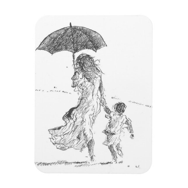 Imán Madre e hijo Sri Lanka (Vertical)