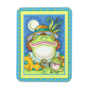 Imán MADRE FROG & BABY FROGETT, AMOR FAMILIAR Gracioso