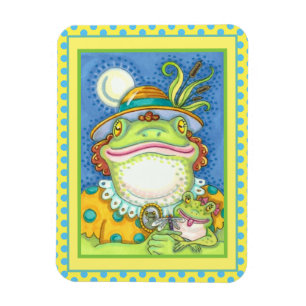 Imán MADRE FROG & BABY FROGETT, AMOR FAMILIAR Gracioso