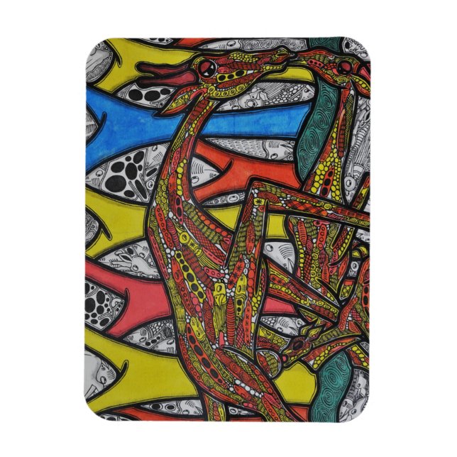 Imán Madre Giraffe (Vertical)