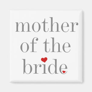 Imán Madre gris del texto de la novia