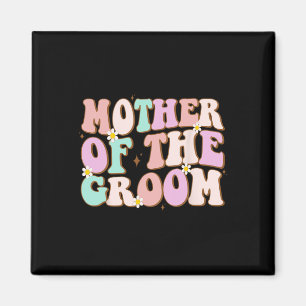 Imán Madre Groovy De La Madre Del Matrimonio De La Made