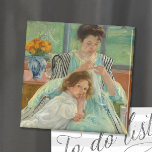 Imán Madre joven masticando Mary Cassatt