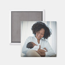 Imán Madre madre foto familiar de bebé personalizada