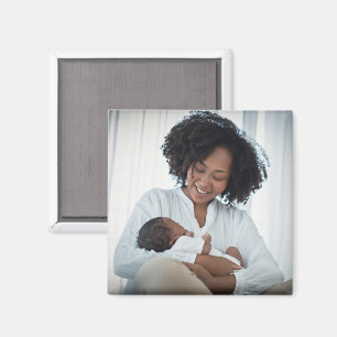 Imán Madre madre foto familiar de bebé personalizada