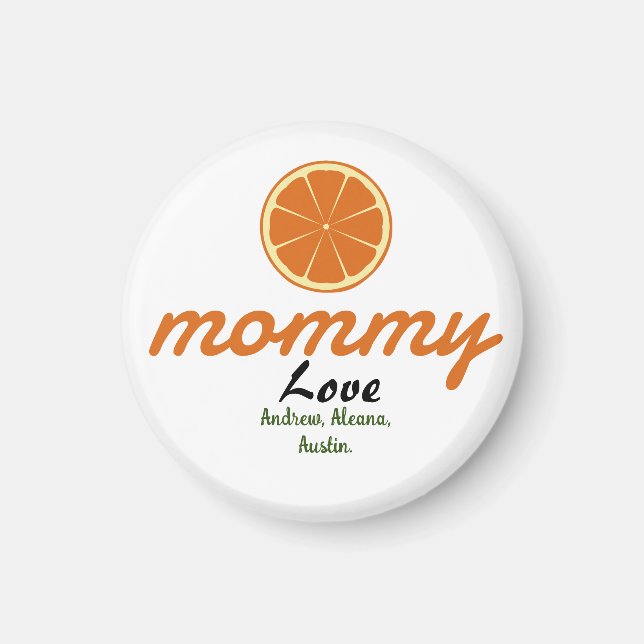 Imán madre mamá mamá niños nombres personalizado person (Frente)